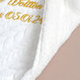 Cable Knit Personalised Christening Blanket, thumbnail 4 of 10