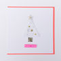 Personalised Christmas Felt Tree Greeting Card, thumbnail 1 of 2