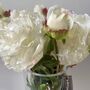 Artificial White Real Feel Peony, thumbnail 3 of 11