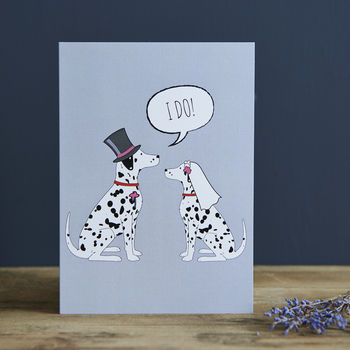 Dalmatian Wedding / Engagement / Anniversary Card, 2 of 2