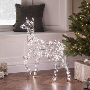 Duchy Fawn Dual Colour Micro LED Light Up Reindeer, 4 of 6