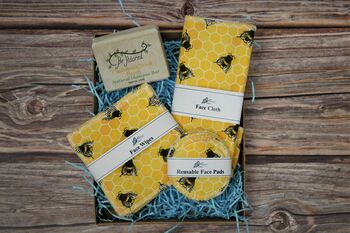 Honey Bee Eco Friendly Reusable Face Pad Gift Set, 3 of 5