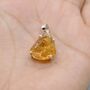 Raw Citrine Pendant Necklace: November Birthstone, thumbnail 1 of 7