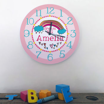 Dream Big Personalised Wall Clock, 2 of 3