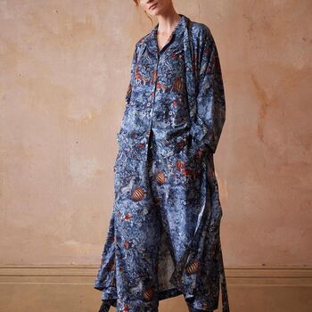 Nocturnal Garden Pyjamas Midnight Blue, 7 of 7