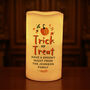 Personalised Trick Or Treat LED Candle, thumbnail 2 of 6
