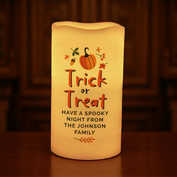 Personalised Trick Or Treat LED Candle, 2 of 6