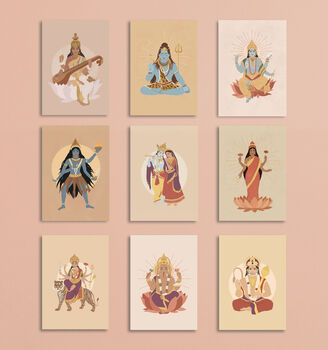 Hindu Gods Postcards, 2 of 4