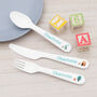 Personalised Plastic Children's Cutlery Set, thumbnail 1 of 12