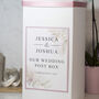 Blush Flowers Wedding Card Post Box, thumbnail 1 of 3