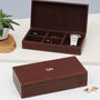 Personalised Men's Leather Jewellery And Watch Box, thumbnail 2 of 4