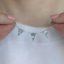Personalised Silver Bunting Necklace, thumbnail 10 of 10