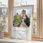 China Travel Print Of The Great Wall Of China, thumbnail 2 of 7