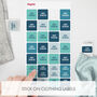 Personalised Brights Nautical Design Kids Name Labels Pack 144 Labels, thumbnail 3 of 4