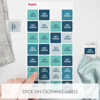 Personalised Brights Nautical Design Kids Name Labels Pack 144 Labels, 3 of 4