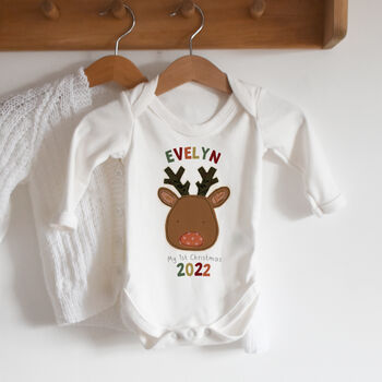 Personalised Reindeer Christmas Outfit Gift Set, 4 of 8