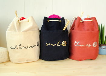 Personalised Knitting Bag, 5 of 6