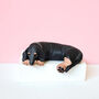 Sleeping Dachshund Sculpture, thumbnail 6 of 7