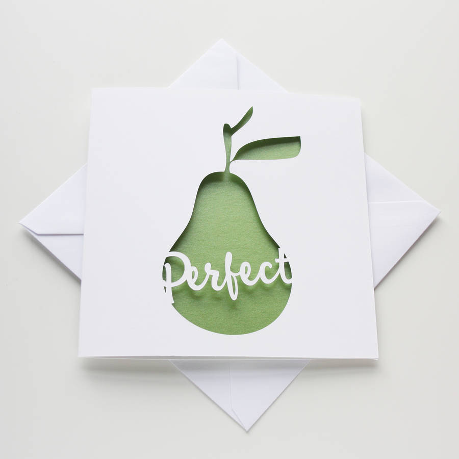 Perfect Pear Card By Whole In The Middle