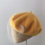 Yellow Beret With Optional Veil And Accessories, thumbnail 6 of 12