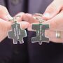 Personalised Couples Jigsaw Keyrings, thumbnail 2 of 7