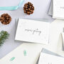 Luxury Pack Of Eight Foil Christmas Cards, thumbnail 2 of 5