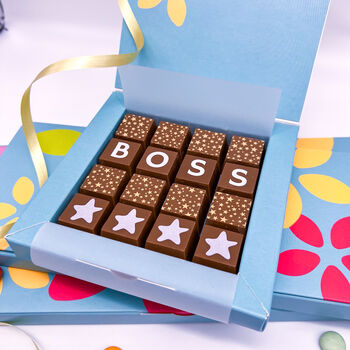 Personalised Chocolate Message Gift For The Boss, 2 of 7