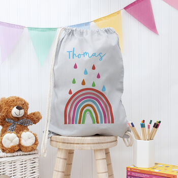 Personalised Children's Rainbow Pe Kit Bag, 12 of 12