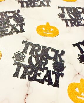 25 X Trick Or Treat Confetti, Pumpkin, Halloween Party Table Decor, 5 of 5
