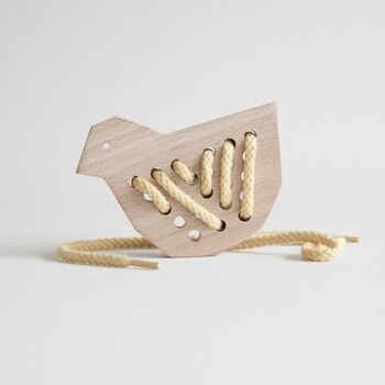 Duck Wooden Lacing Toy, 3 of 4