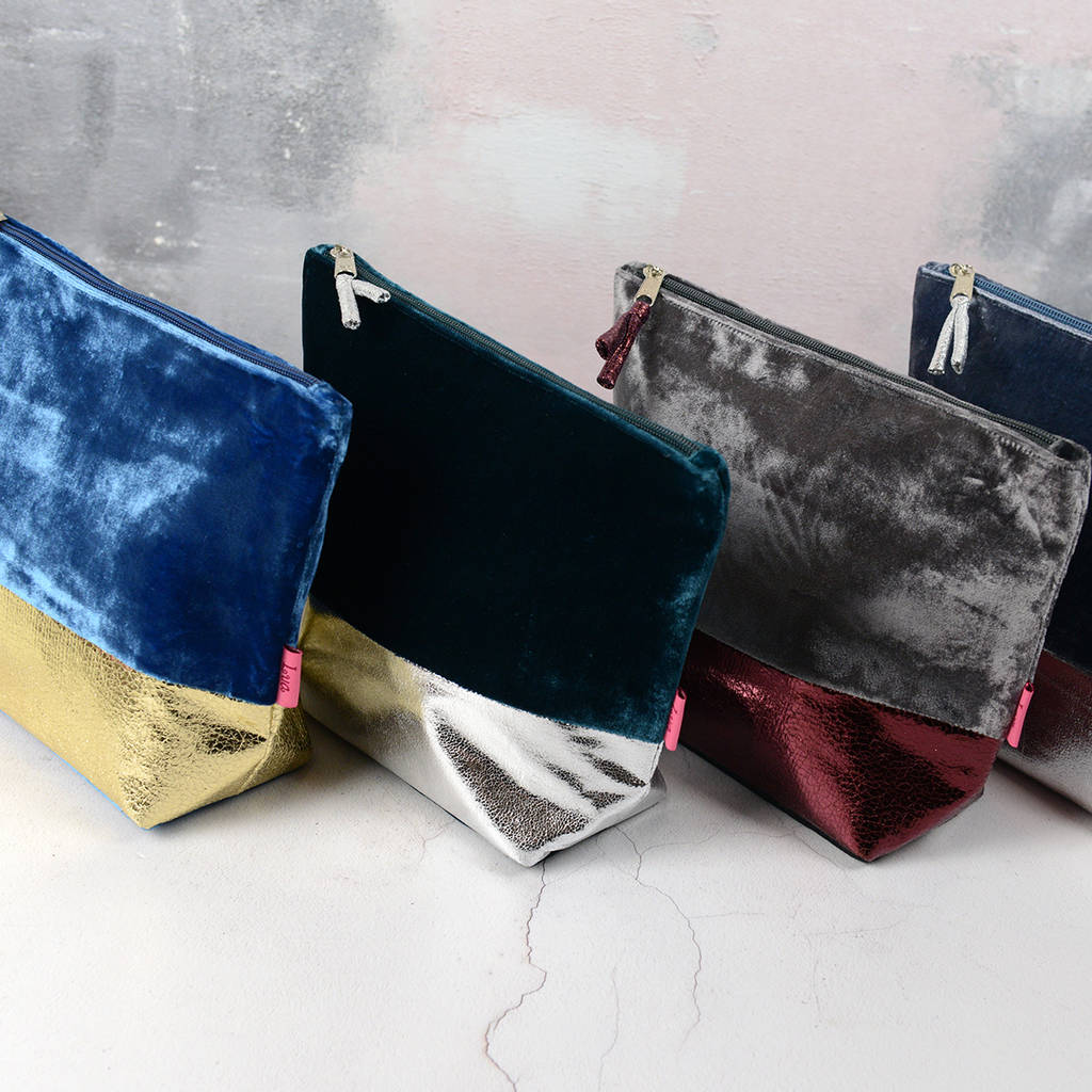 Luxury Velvet Make Up Bag By Home & Glory