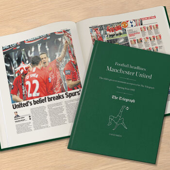 Manchester United Personalised Football Telegraph Book, 9 of 11