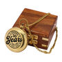 Personalised 30th Birthday Two Inch Brass Sundial Compass Gift, thumbnail 5 of 10