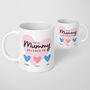 Mum Mummy Personalised Heart Mug Mothers Day Birthday, thumbnail 2 of 5