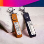 Personalised Name And Address Leather Keychain, thumbnail 1 of 6