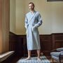 Men's 'Chalk' Stripe Brushed Cotton Robe, thumbnail 1 of 5