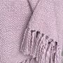 Orchid Lilac 100% Recycled Throw, thumbnail 3 of 3