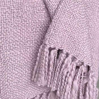 Orchid Lilac 100% Recycled Throw, 3 of 3