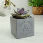 Personalised Couple Plant Pot Gift, thumbnail 2 of 4