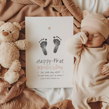 Personalised Happy First Mother's Day Inkless Print Kit, 2 of 5