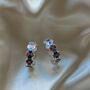Silver Colourful Floral Clover Adjustable Toe Ring, thumbnail 5 of 8