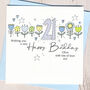 Personalised 18th Birthday Floral Card, thumbnail 2 of 2