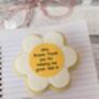 Large Personalised Flower Thank You Teacher Biscuit Gift, thumbnail 2 of 5