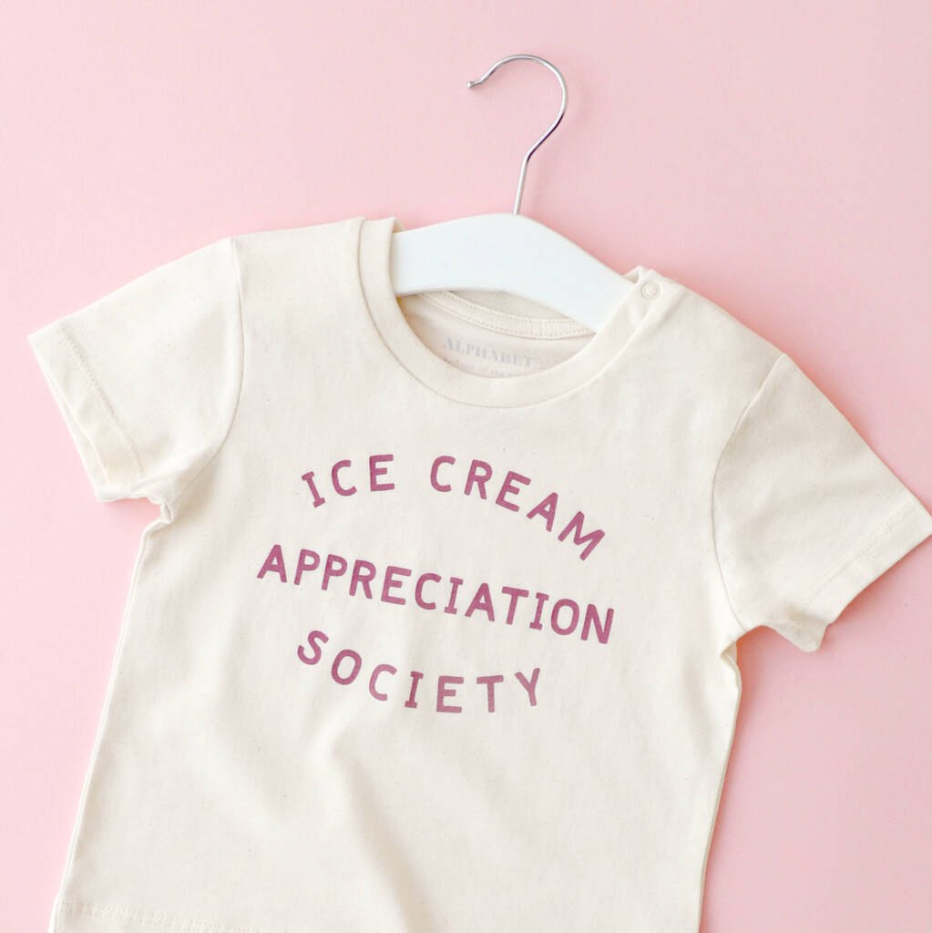 'Ice Cream Appreciation Society' Toddler T Shirt, 1 of 5