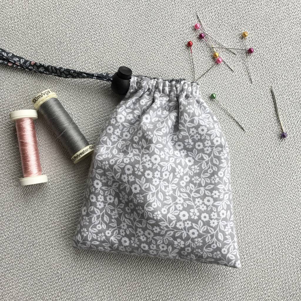 Handmade Cotton Pouch For Face Masks By Claryce Design