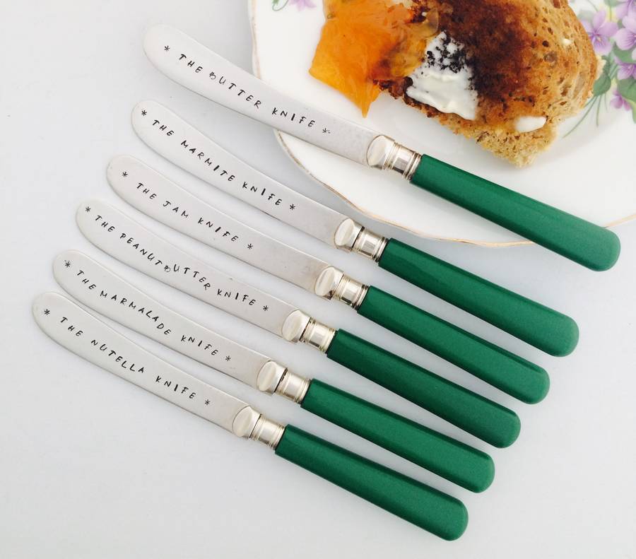 Set Of Six Vintage Butter Knives By Vintage Candy