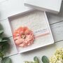 Personalised Wedding Day Card With Satin Flower. Choice Of Colours, thumbnail 1 of 4
