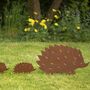 Rusty Decorative Hedgehog Family, thumbnail 1 of 2