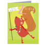 Mini Squirrel 2nd Birthday Card, thumbnail 2 of 5