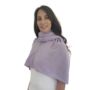 Lavender Purple 100% Cashmere Button Poncho Gift Boxed, thumbnail 8 of 12
